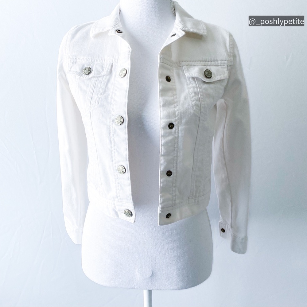 Gap kids regular white gap jean jacket